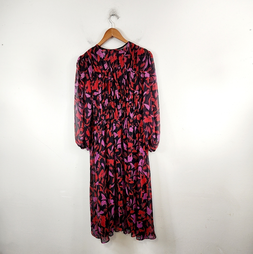 MNG Floral midi dress